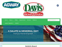 Tablet Screenshot of daviscountryliving.com